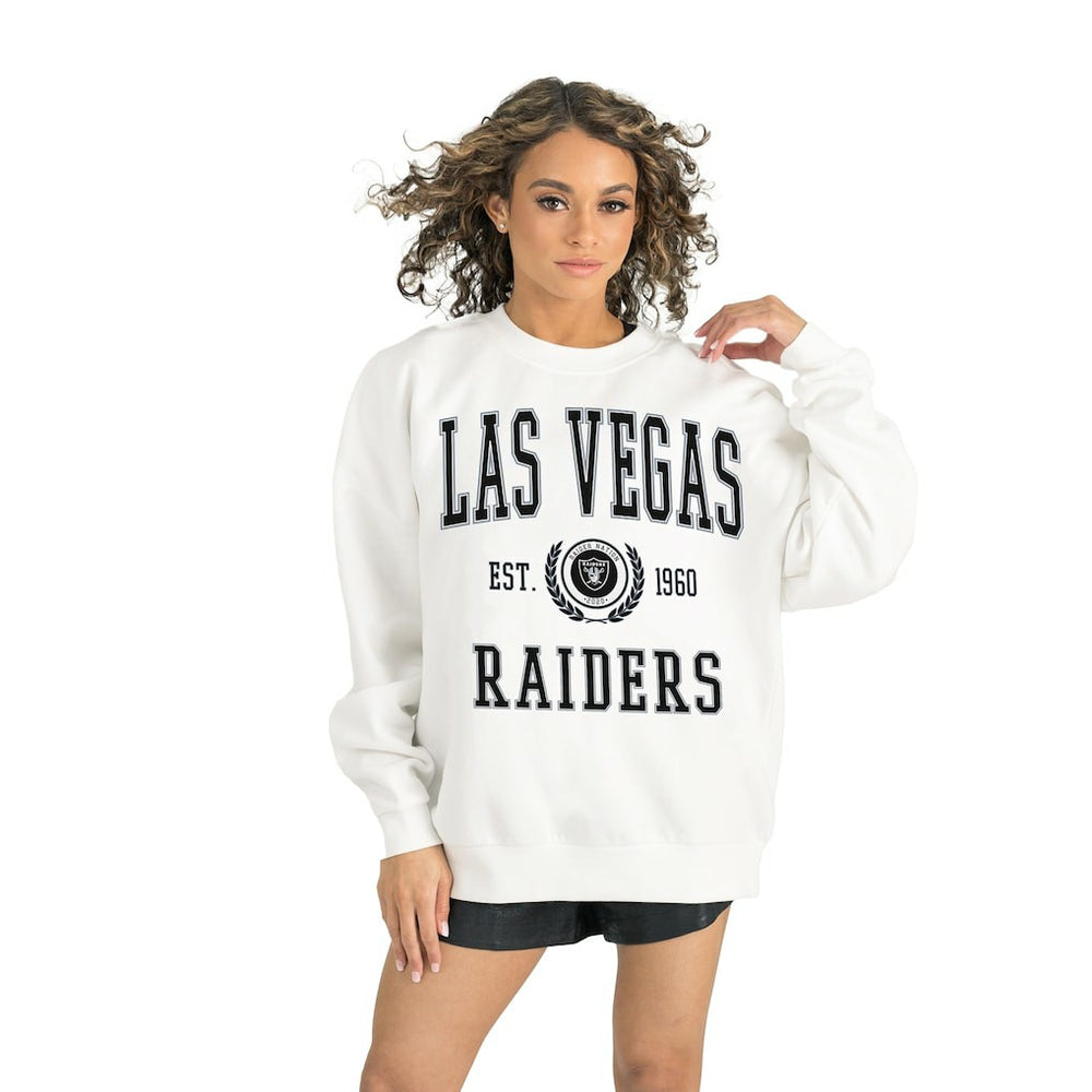 Gameday Couture Women's Timeless Triumph Premium Fleece Pullover Sweatshirt - Las Vegas Raiders Pullover
