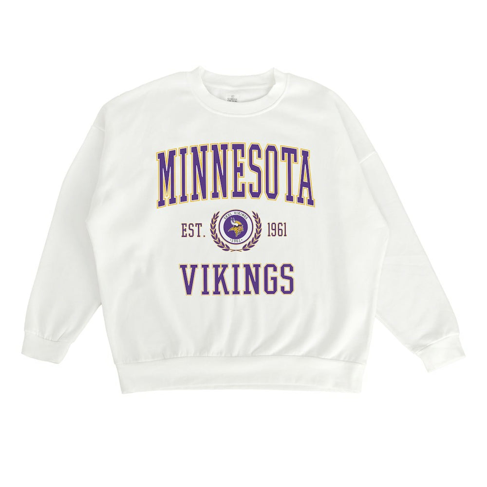 Gameday Couture Women's Timeless Triumph Premium Fleece Pullover Sweatshirt - Minnesota Vikings Pullover