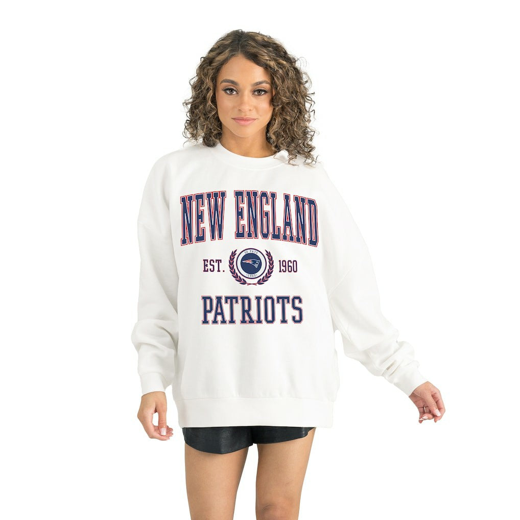 Gameday Couture Women's Timeless Triumph Premium Fleece Pullover Sweatshirt - New England Patriots Pullover