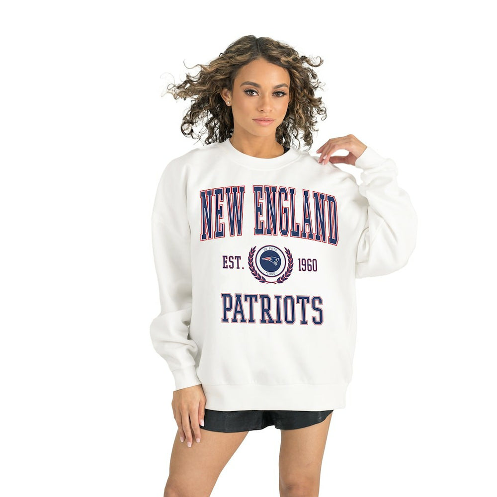 Gameday Couture Women's Timeless Triumph Premium Fleece Pullover Sweatshirt - New England Patriots Pullover
