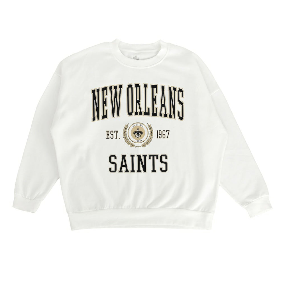 Gameday Couture Women's Timeless Triumph Premium Fleece Pullover Sweatshirt - New Orleans Saints Pullover