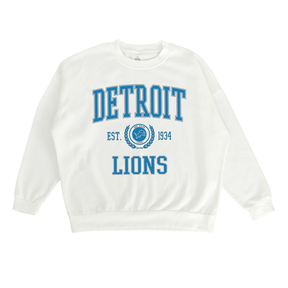 Gameday Couture Women's Timeless Triumph Premium Fleece Pullover Sweatshirt - Detroit Lions Pullover
