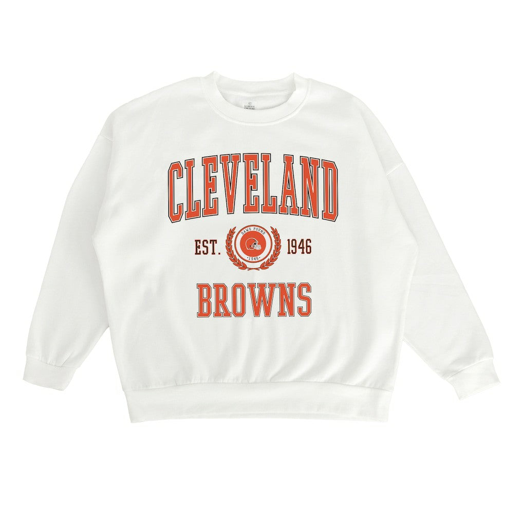 Gameday Couture Women's Timeless Triumph Premium Fleece Pullover Sweatshirt - Cleveland Browns Pullover