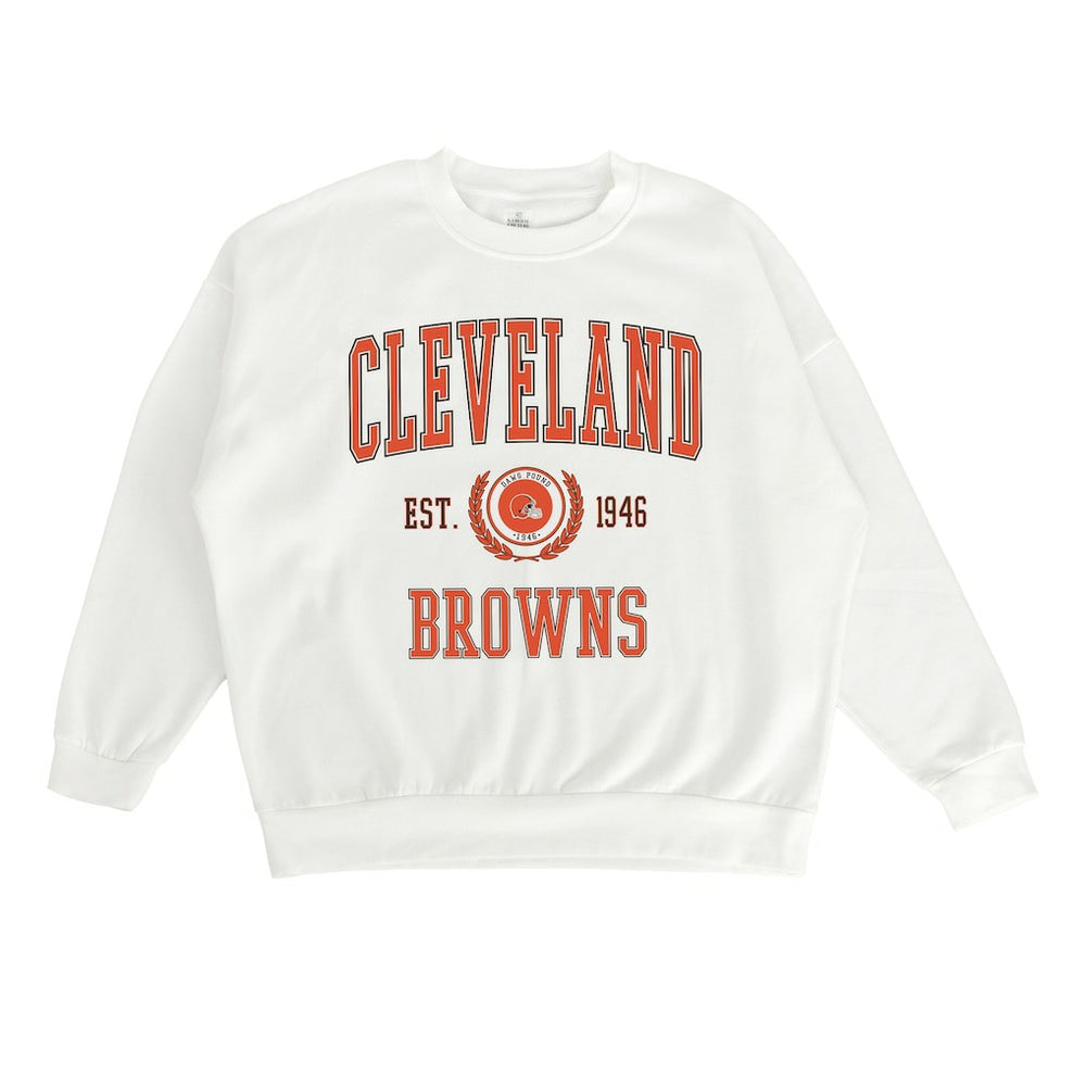 Gameday Couture Women's Timeless Triumph Premium Fleece Pullover Sweatshirt - Cleveland Browns Pullover