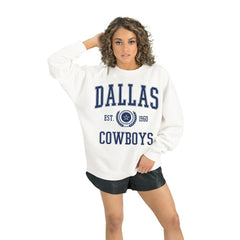 Gameday Couture Women's Timeless Triumph Premium Fleece Pullover Sweatshirt - Dallas Cowboys Pullover