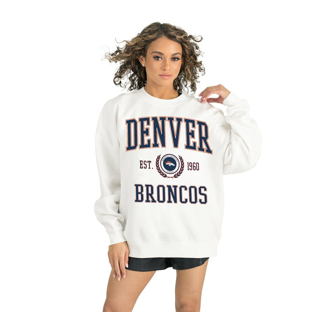Gameday Couture Women's Timeless Triumph Premium Fleece Pullover Sweatshirt - Denver Broncos Pullover