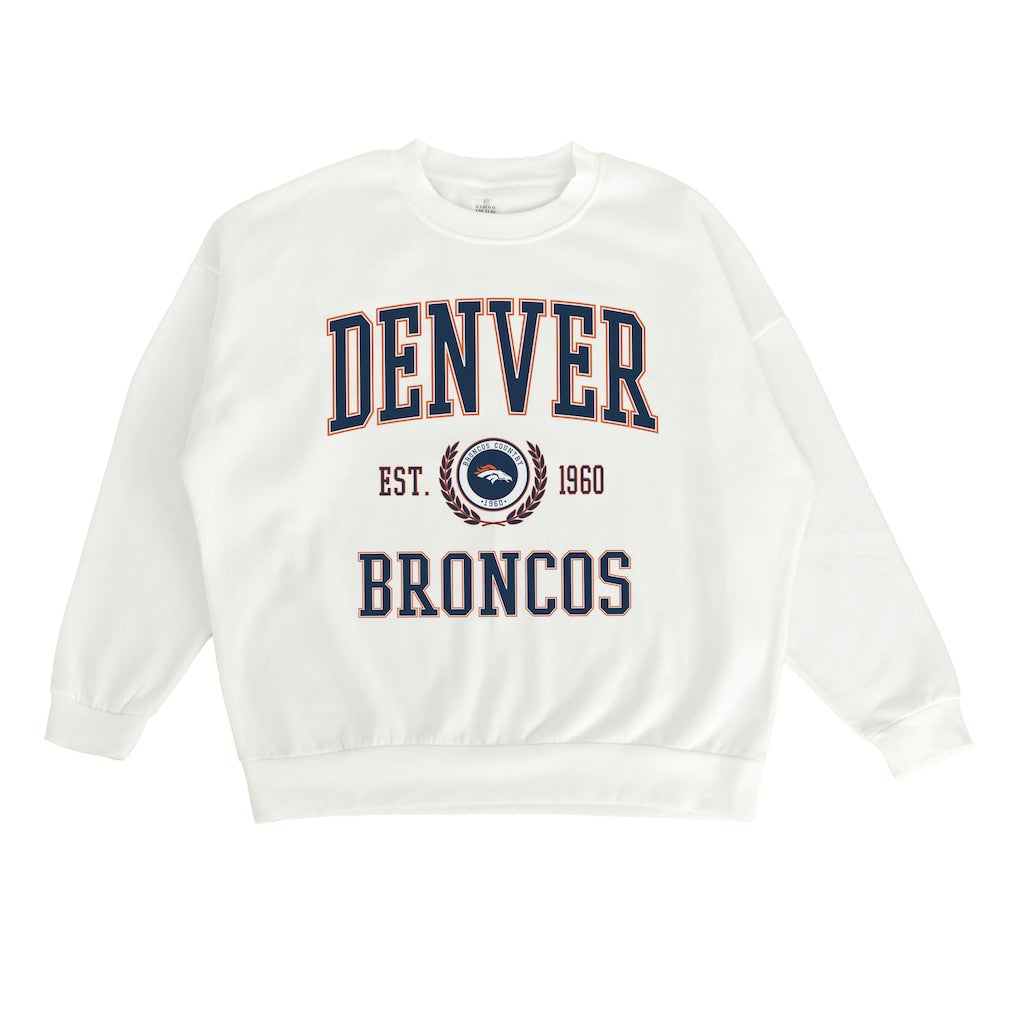 Gameday Couture Women's Timeless Triumph Premium Fleece Pullover Sweatshirt - Denver Broncos Pullover