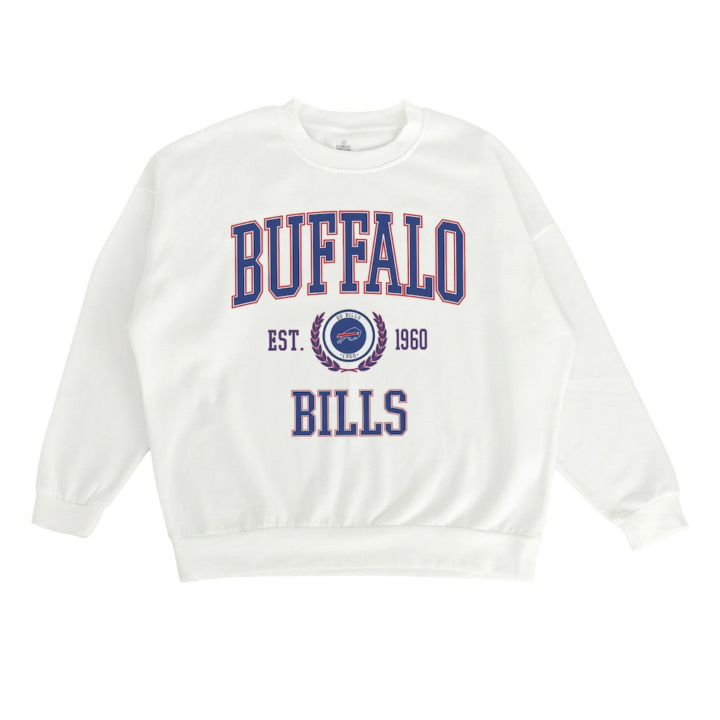 Gameday Couture Women's Timeless Triumph Premium Fleece Pullover Sweatshirt - Buffalo Bills Pullover