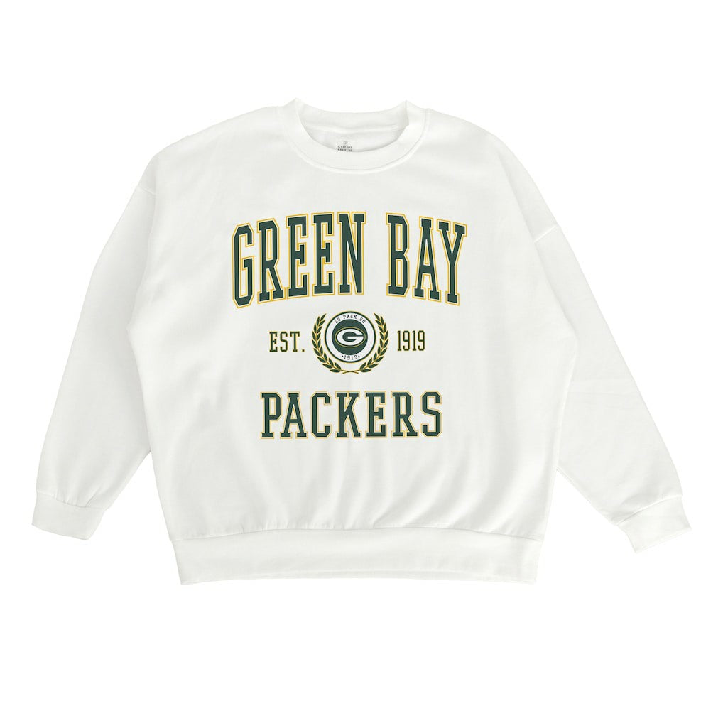 Gameday Couture Women's Timeless Triumph Premium Fleece Pullover Sweatshirt - Green Bay Packers Pullover