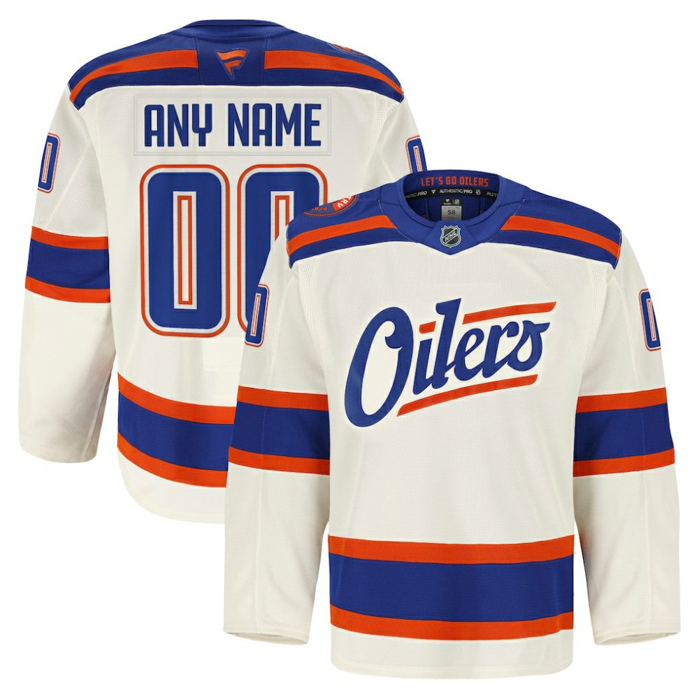 NHL Edmonton Oilers Fanatics Alternate Authentic Pro Custom Jersey