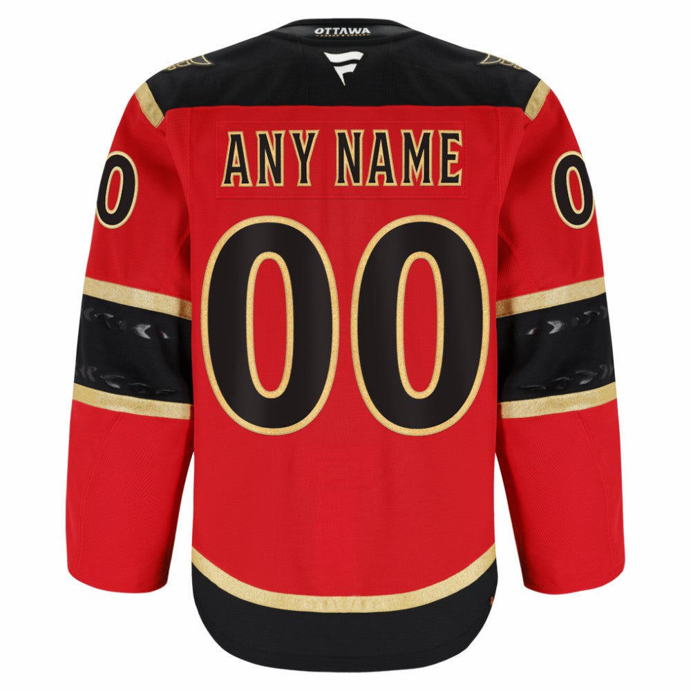 NHL Ottawa Senators Fanatics Alternate Authentic Pro Custom Jersey