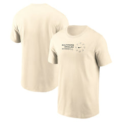 Natural Baltimore Orioles Nike Pinwheel Lockup T-Shirt