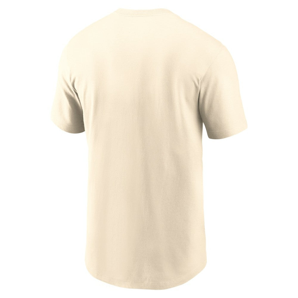 Natural Atlanta Braves Nike Pinwheel Lockup T-Shirt
