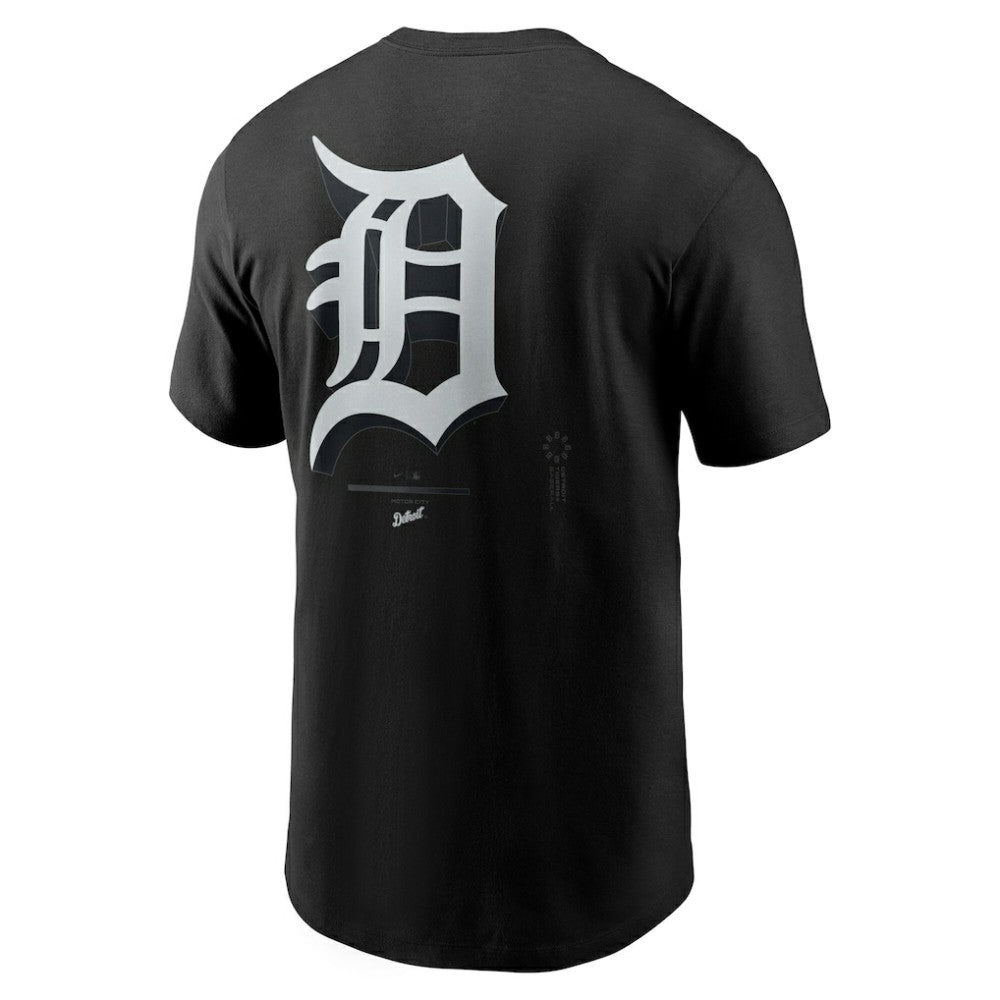 Black Detroit Tigers Nike  Bar Loading T-Shirt
