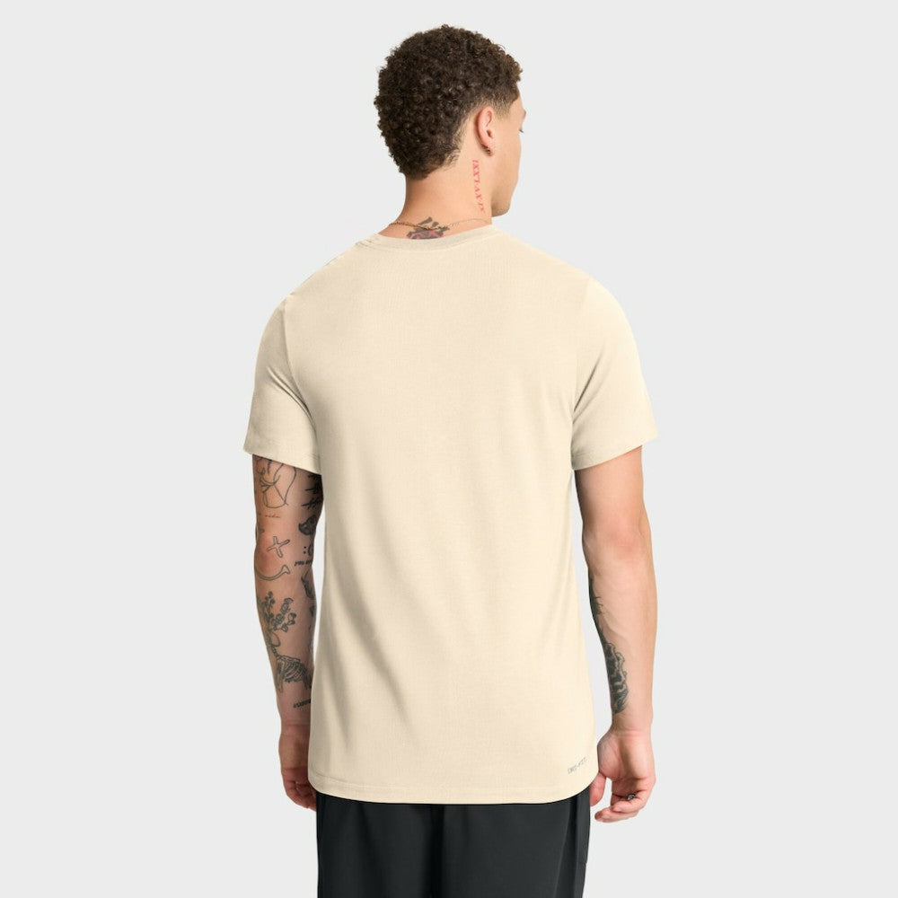 Natural Atlanta Braves Nike Wordmark Tri-Blend T-Shirt