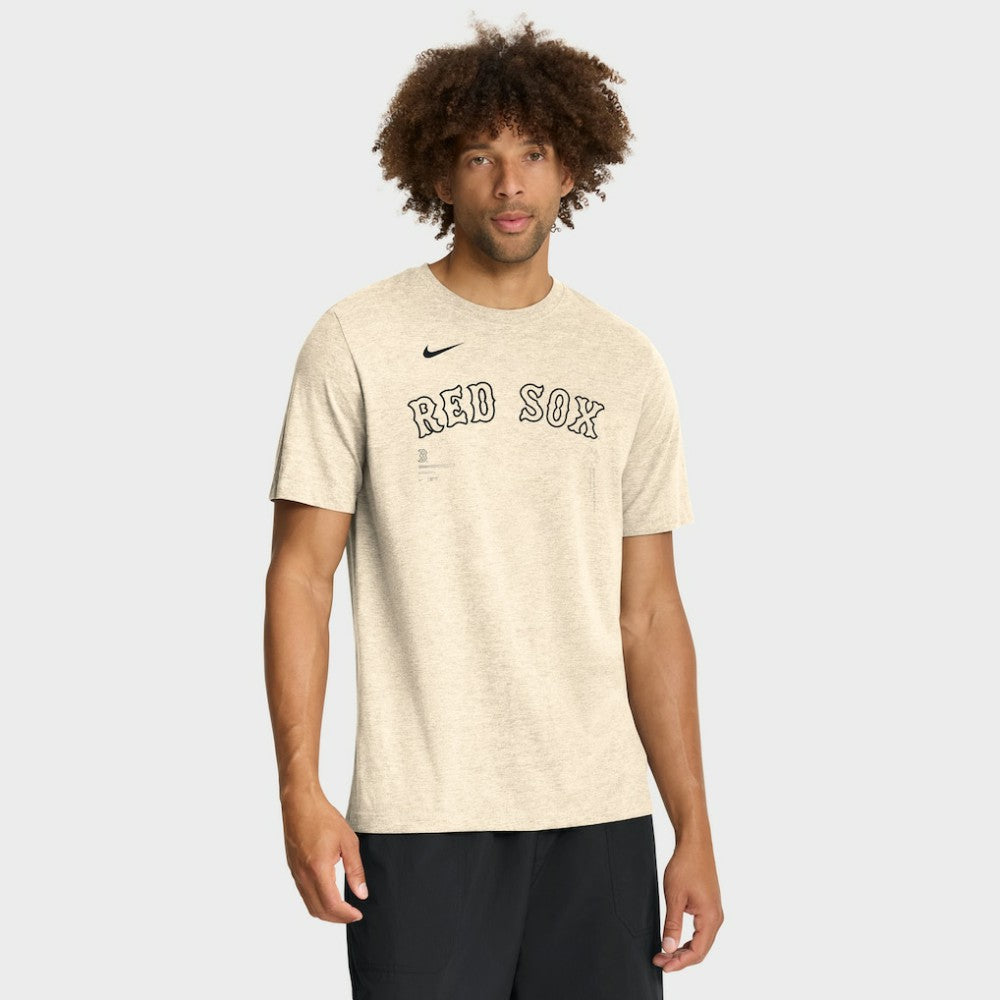 Natural Boston Red Sox Nike Wordmark Tri-Blend T-Shirt