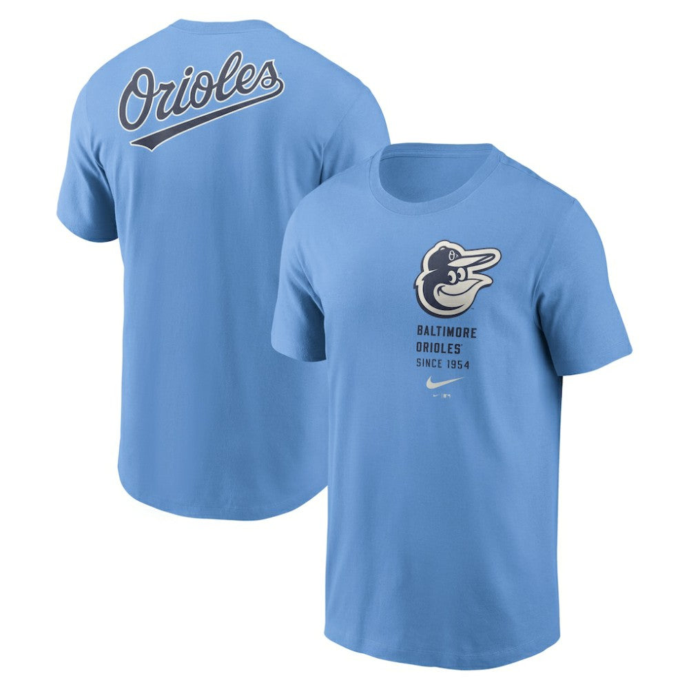 Light Blue Baltimore Orioles Nike Record Shattered T-Shirt