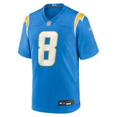 Omarion Hampton  Team Game Jersey - Los Angeles Chargers Jerseys