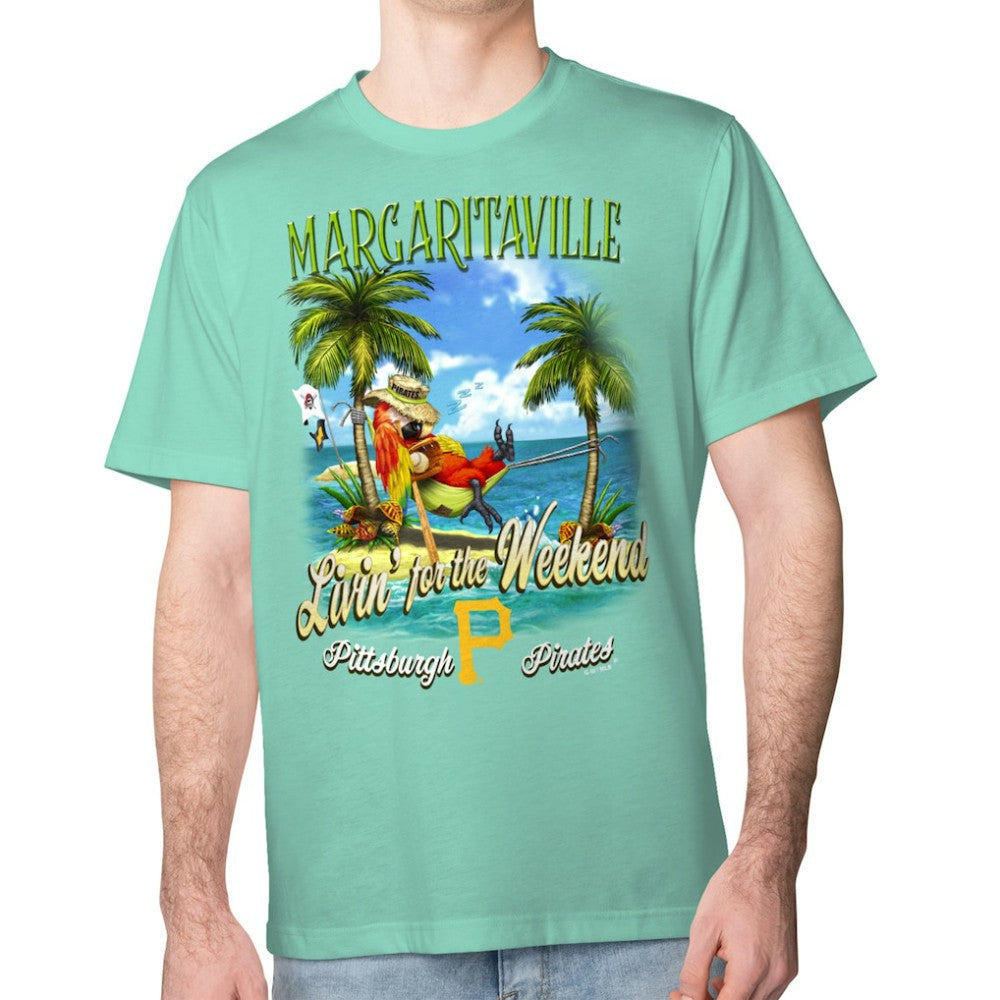 Mint Pittsburgh Pirates Margaritaville Livin' for the Weekend T-Shirt