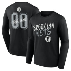 Brooklyn Nets Hustle Custom Long Sleeve T-Shirt
