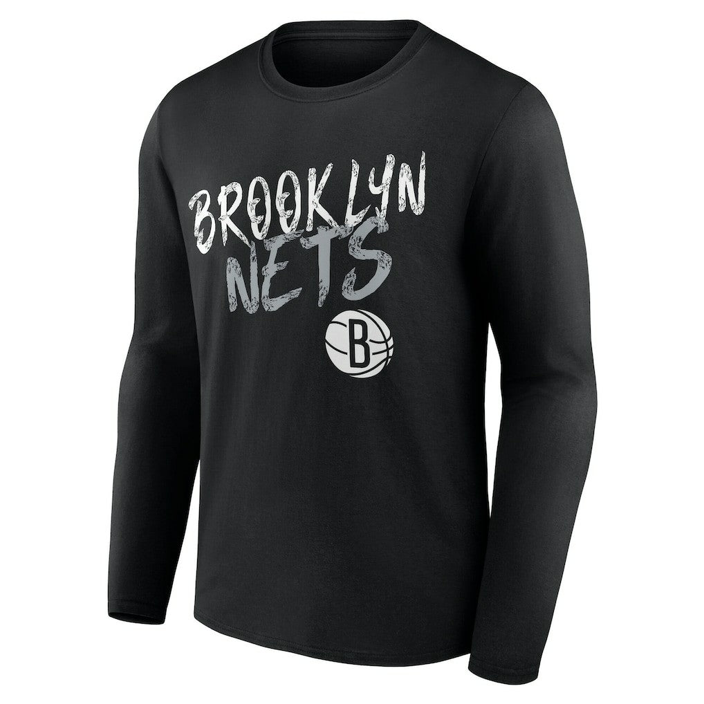 Brooklyn Nets Hustle Custom Long Sleeve T-Shirt