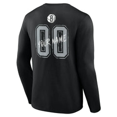 Brooklyn Nets Hustle Custom Long Sleeve T-Shirt