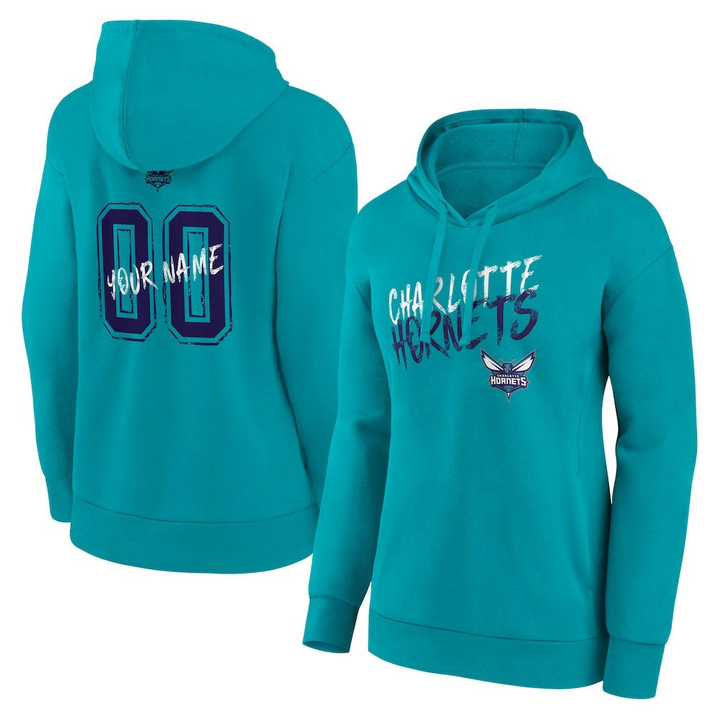 Charlotte Hornets Women's Hustle Custom Pullover Hoodie