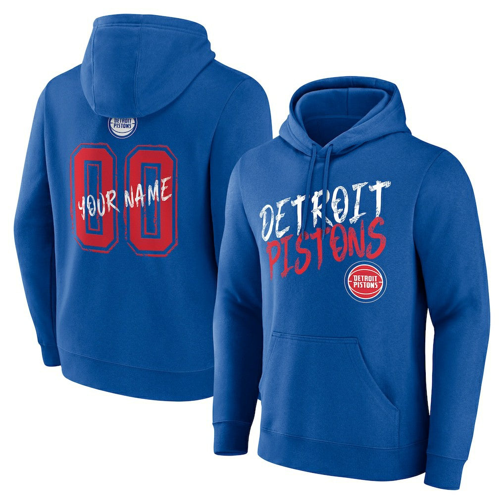 Detroit Pistons Hustle Custom Pullover Hoodie sale