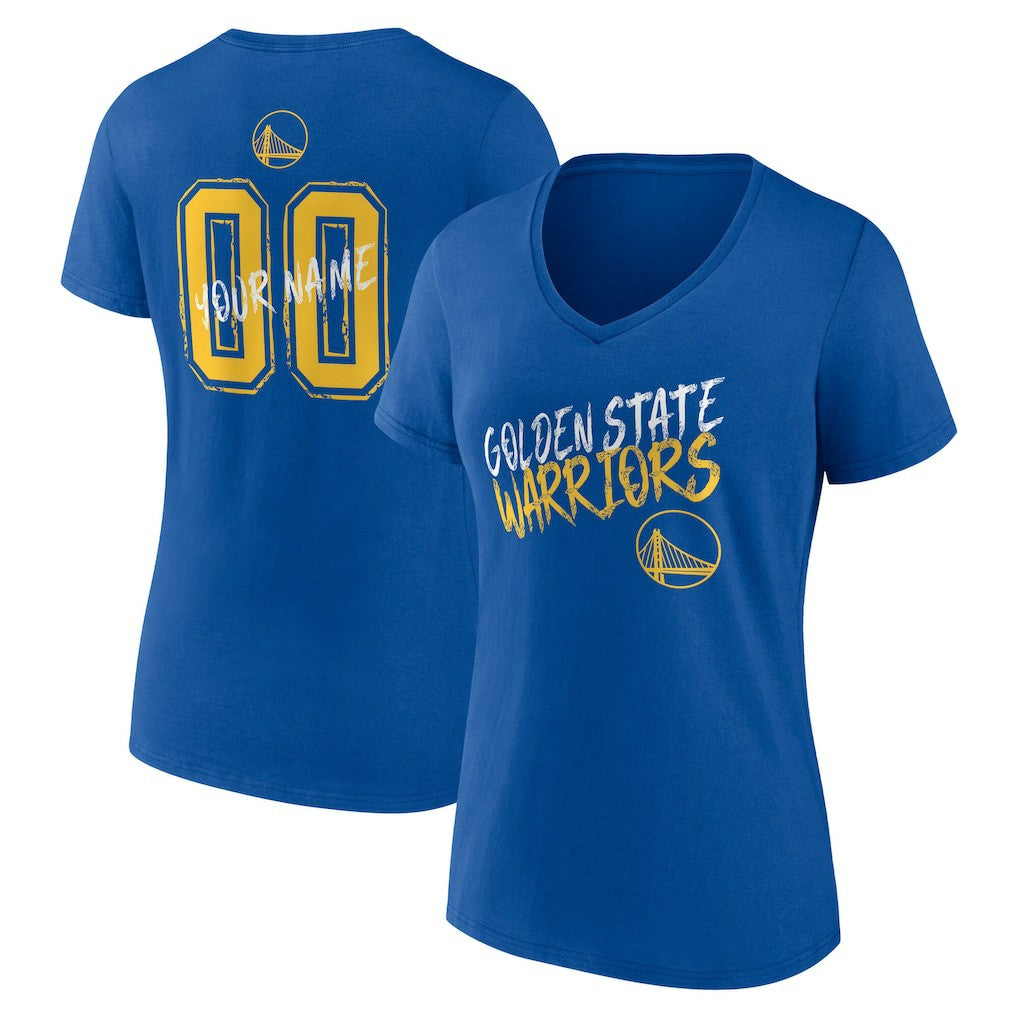 Golden State Warriors Women's Hustle Custom V-Neck T-Shirt sale