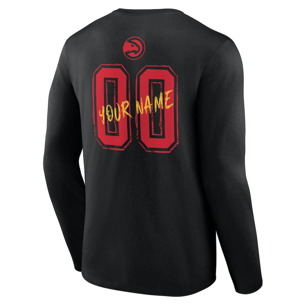 Atlanta Hawks Hustle Custom Long Sleeve T-Shirt