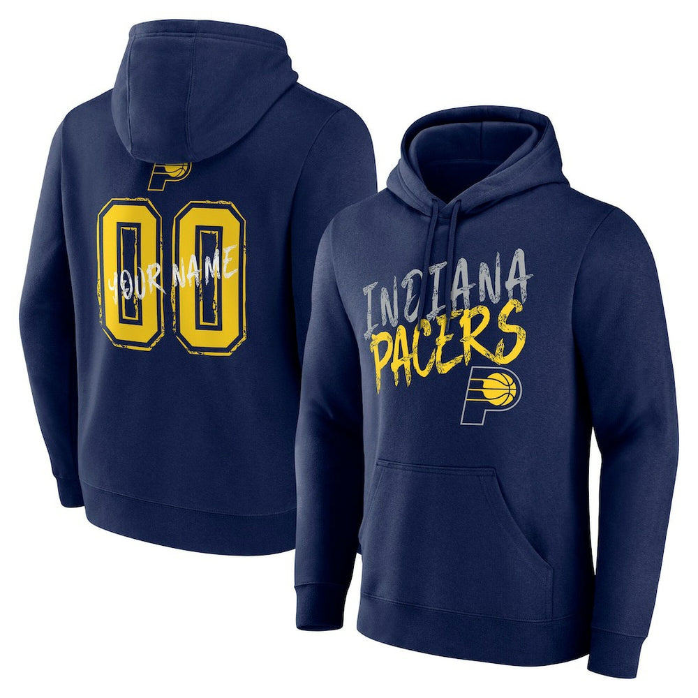Indiana Pacers Hustle Custom Pullover Hoodie