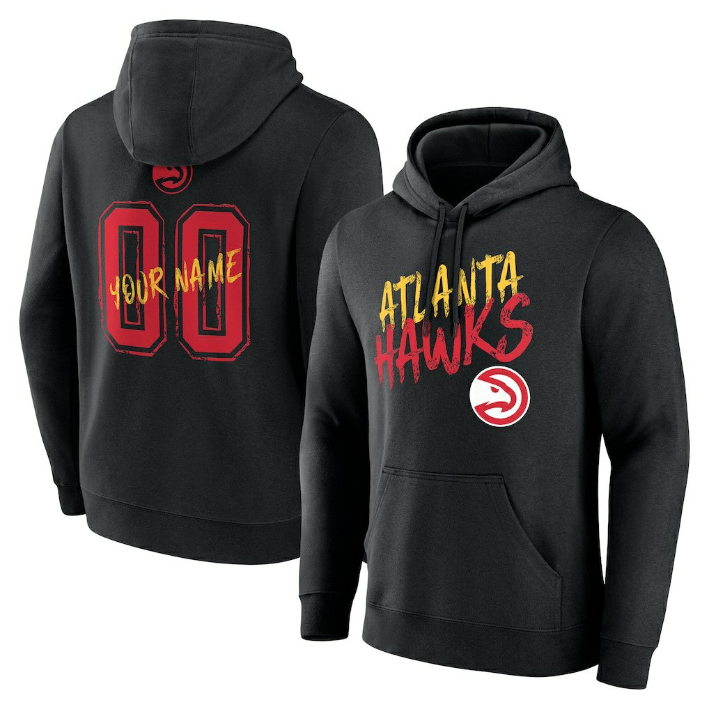 Atlanta Hawks Hustle Custom Pullover Hoodie