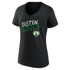 Boston Celtics Women's Hustle Custom V-Neck T-Shirt
