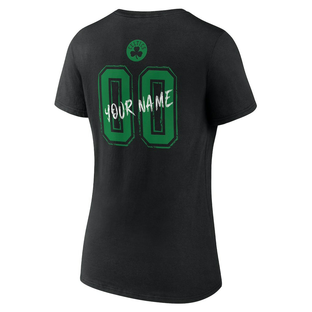 Boston Celtics Women's Hustle Custom V-Neck T-Shirt