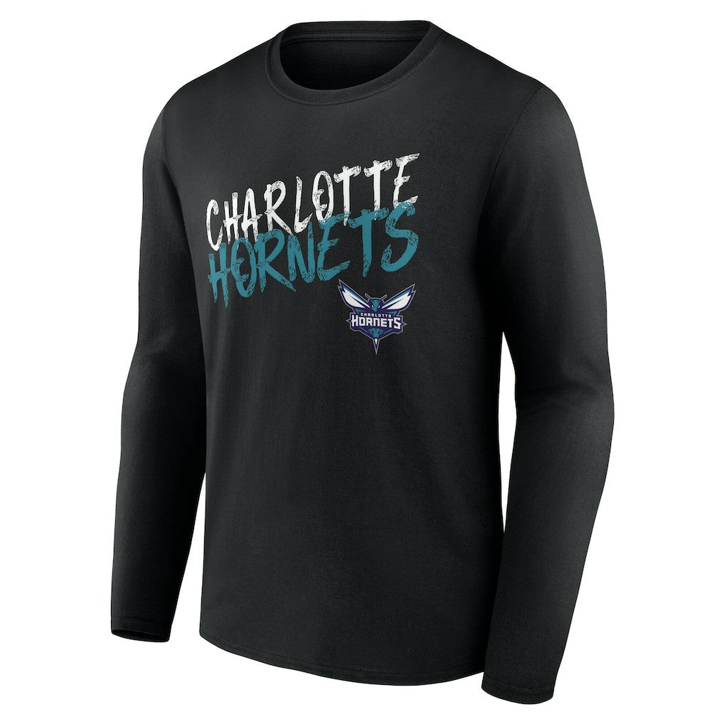 Charlotte Hornets Hustle Custom Long Sleeve T-Shirt