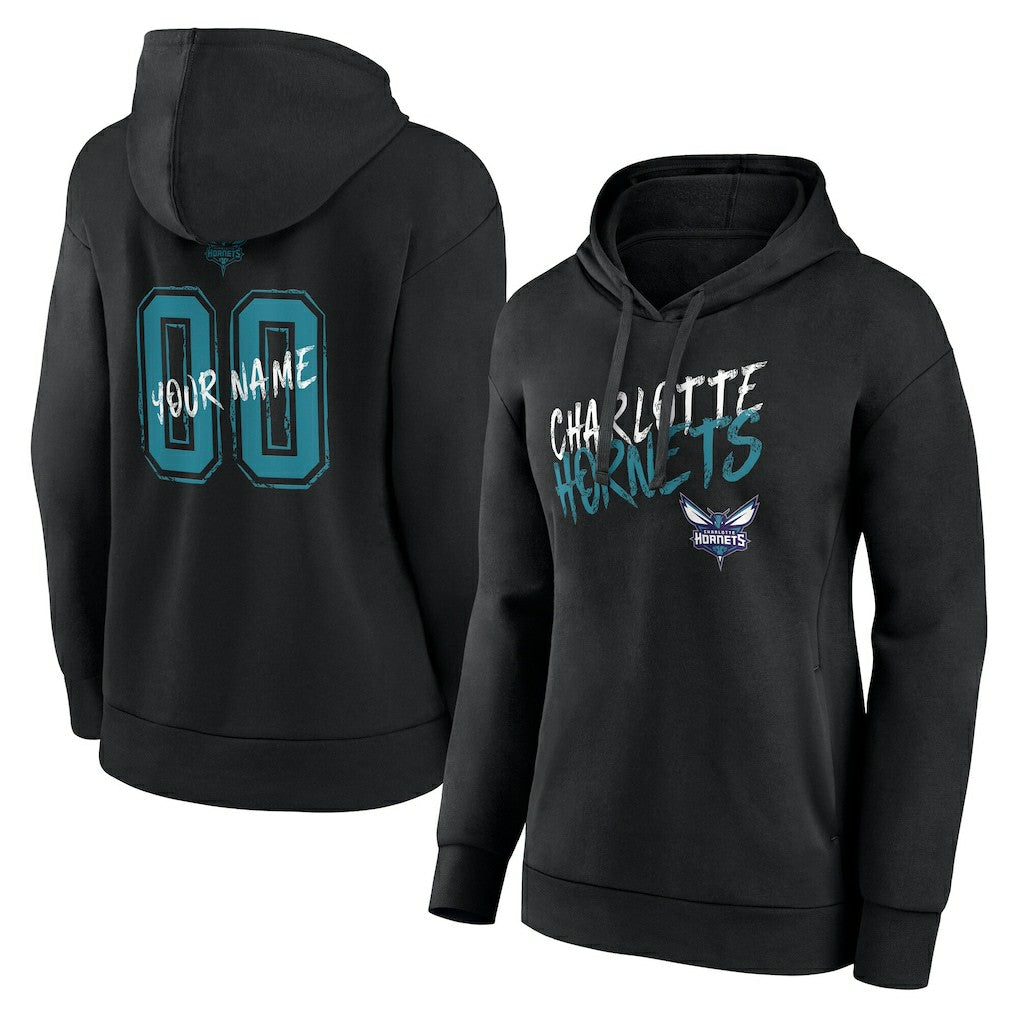 Charlotte Hornets Women's Hustle Custom Pullover Hoodie