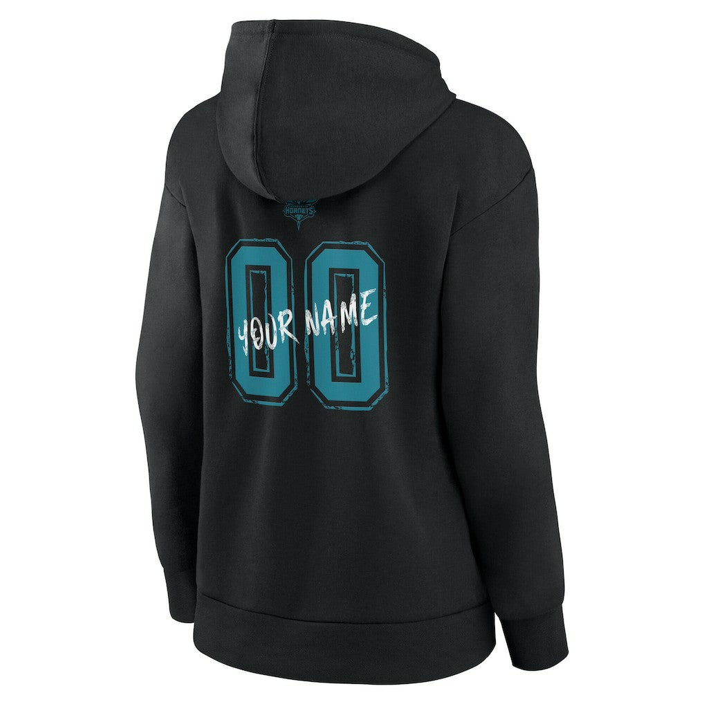 Charlotte Hornets Women's Hustle Custom Pullover Hoodie
