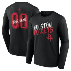 Houston Rockets Hustle Custom Long Sleeve T-Shirt