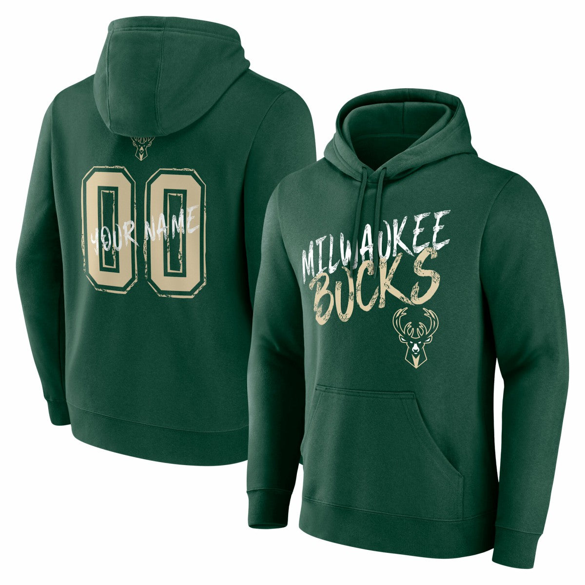 Milwaukee Bucks Hustle Custom Pullover Hoodie