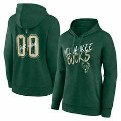 Milwaukee Bucks Women's Hustle Custom Pullover Hoodie