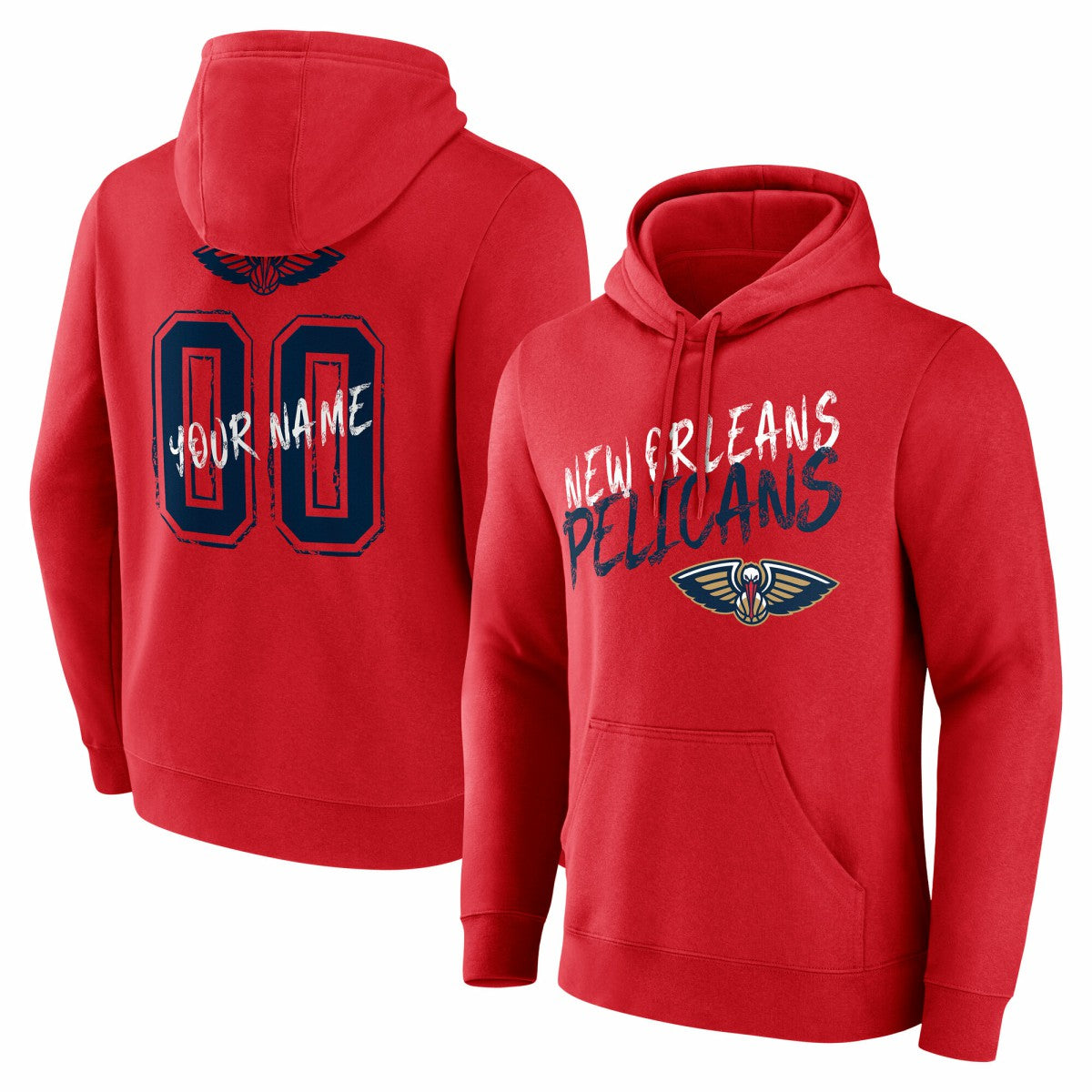 New Orleans Pelicans Hustle Custom Pullover Hoodie