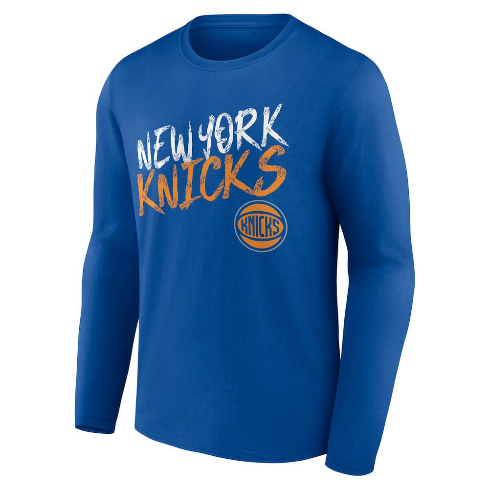 New York Knicks Hustle Custom Long Sleeve T-Shirt
