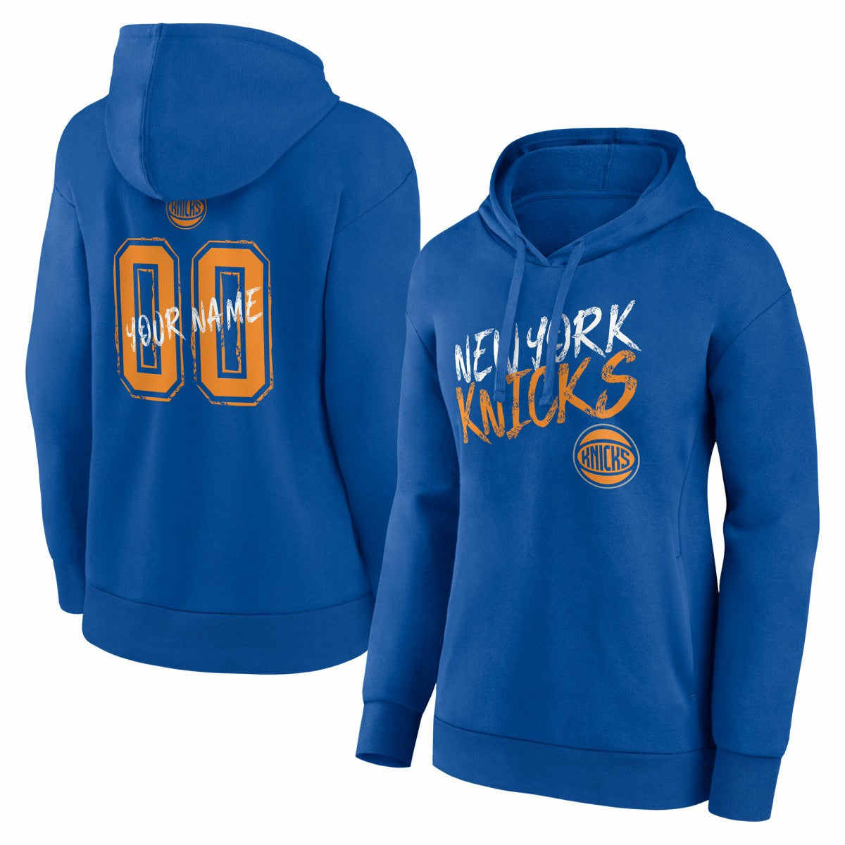 New York Knicks Women's Hustle Custom Pullover Hoodie