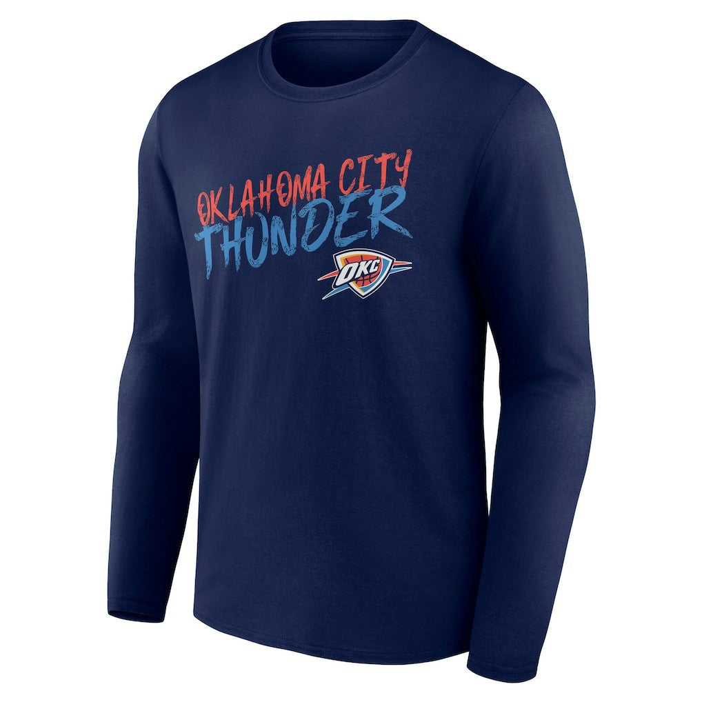 Oklahoma City Thunder Hustle Custom Long Sleeve T-Shirt