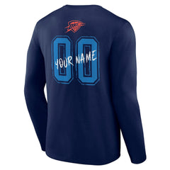 Oklahoma City Thunder Hustle Custom Long Sleeve T-Shirt