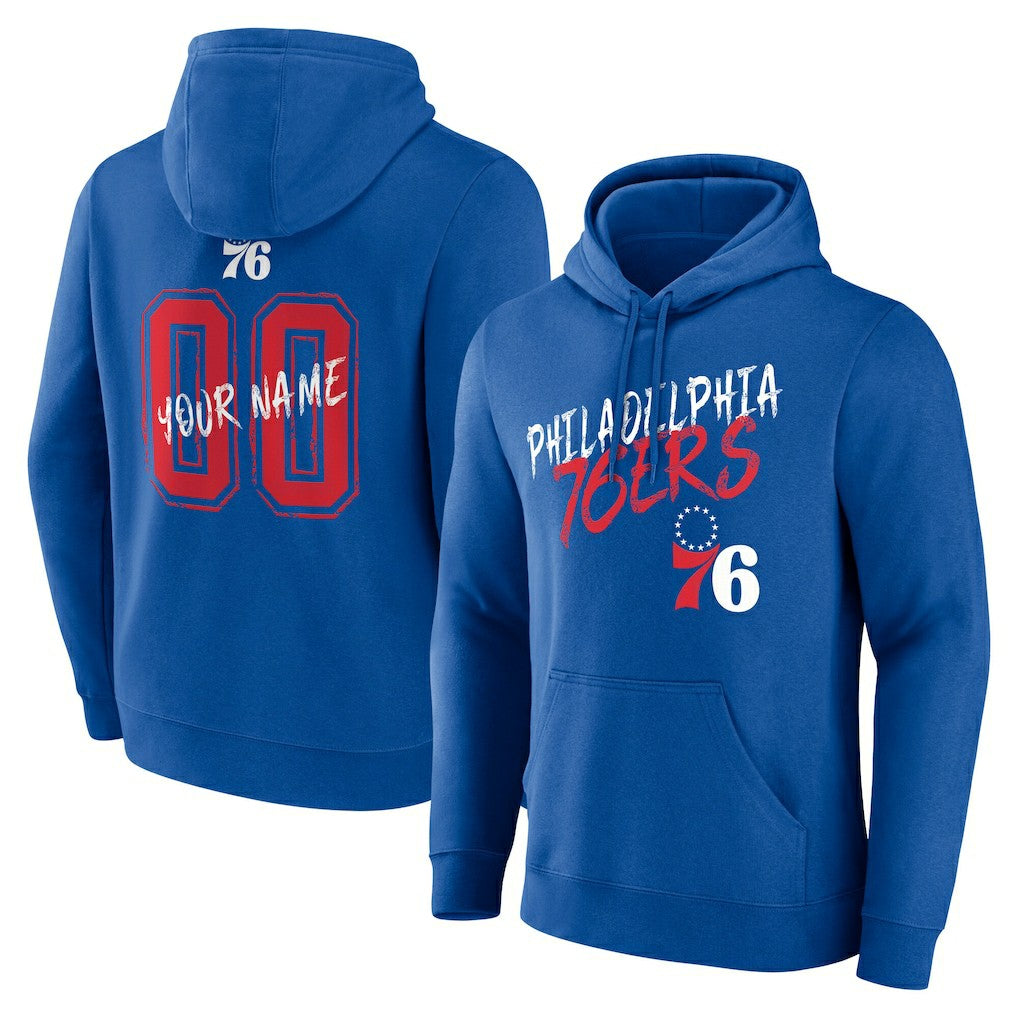 Philadelphia 76ers Hustle Custom Pullover Hoodie
