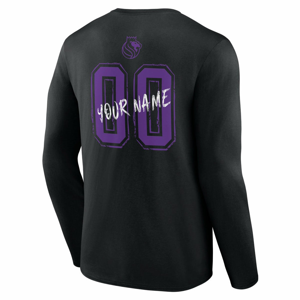 Sacramento Kings Hustle Custom Long Sleeve T-Shirt