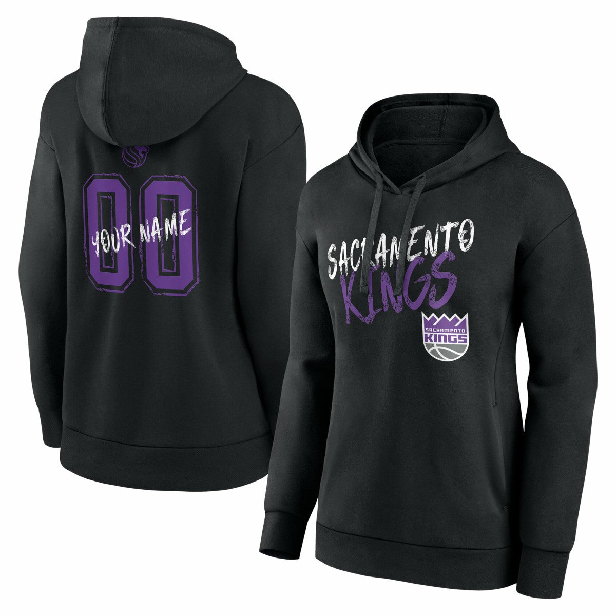 Sacramento Kings Women's Hustle Custom Pullover Hoodie