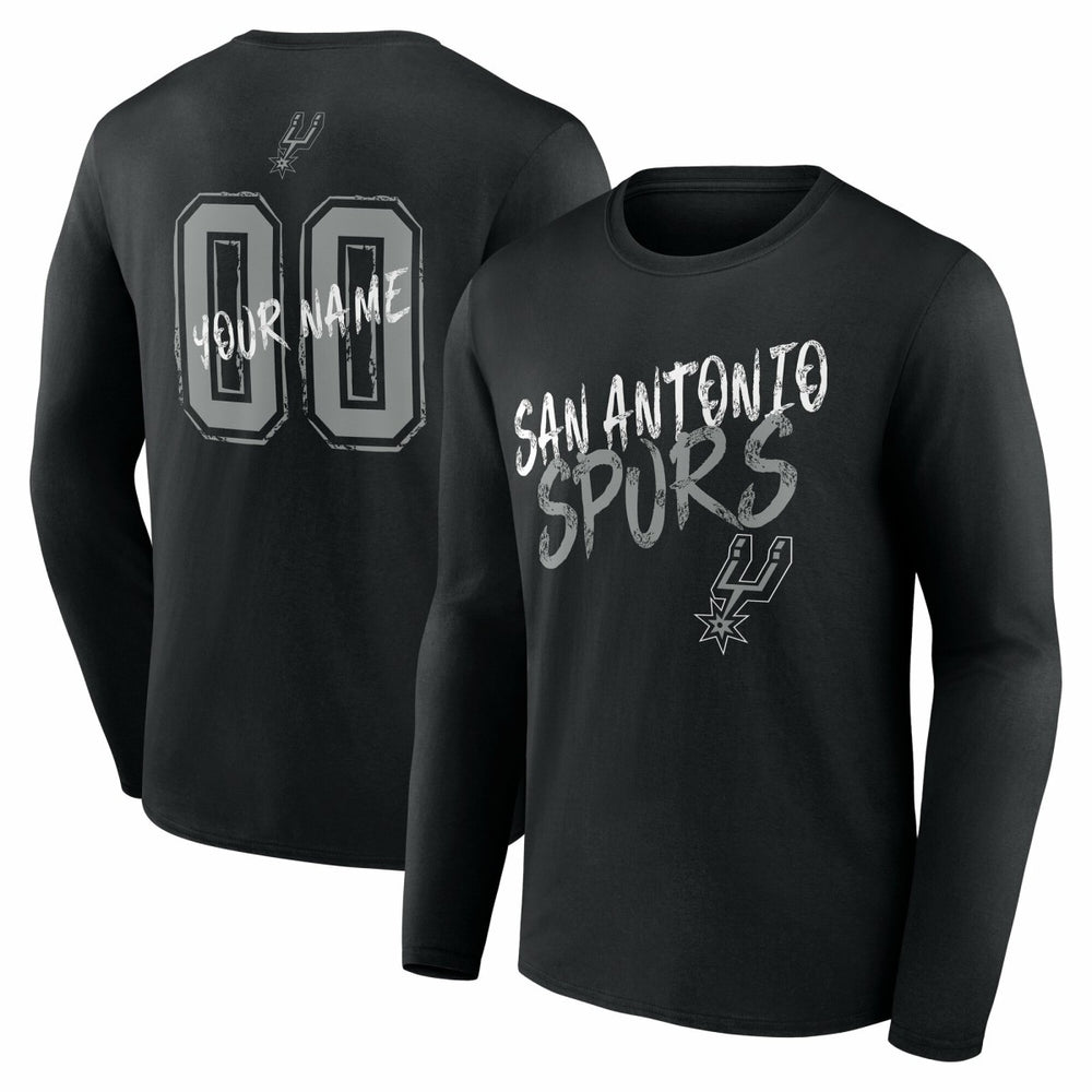 San Antonio Spurs Hustle Custom Long Sleeve T-Shirt