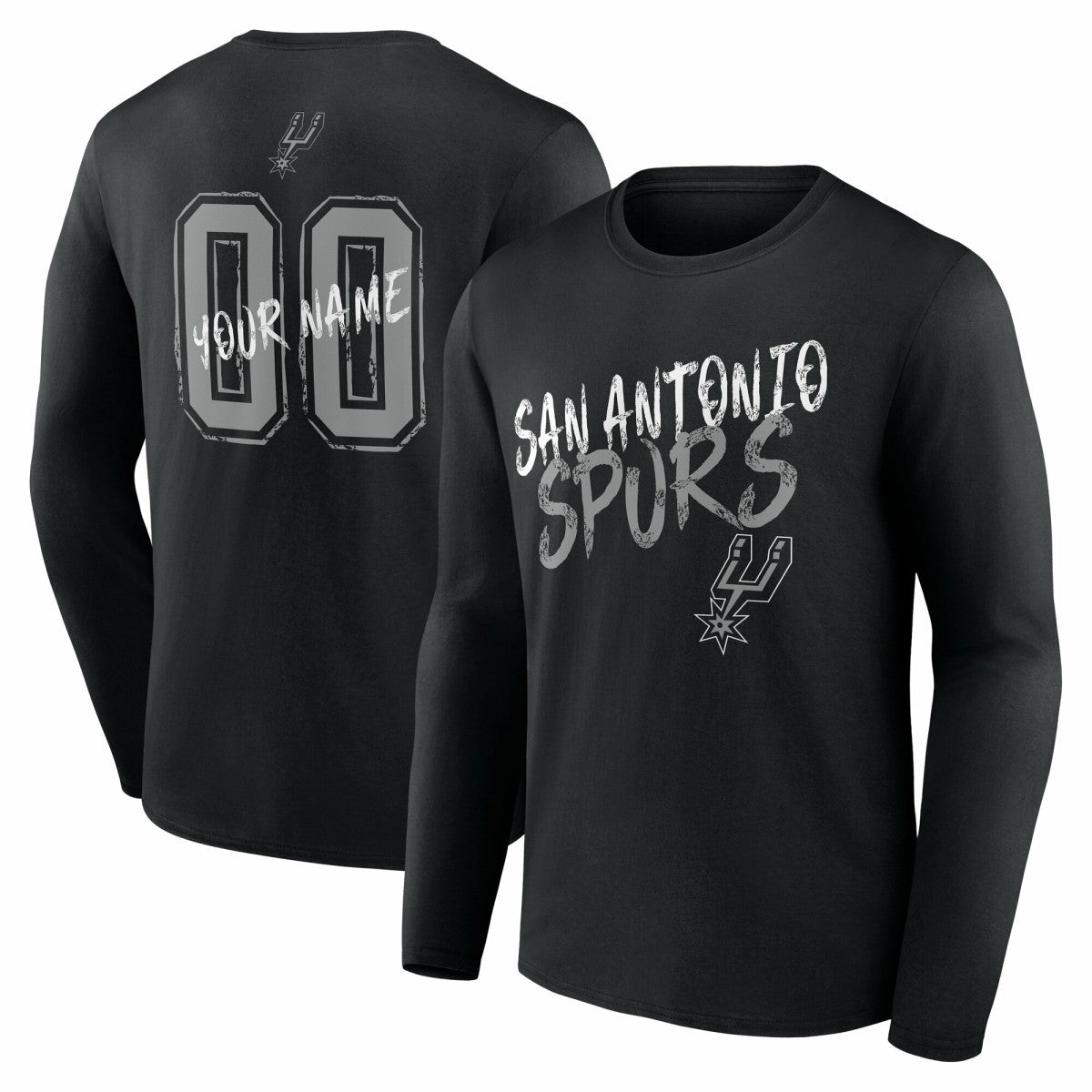 San Antonio Spurs Hustle Custom Long Sleeve T-Shirt
